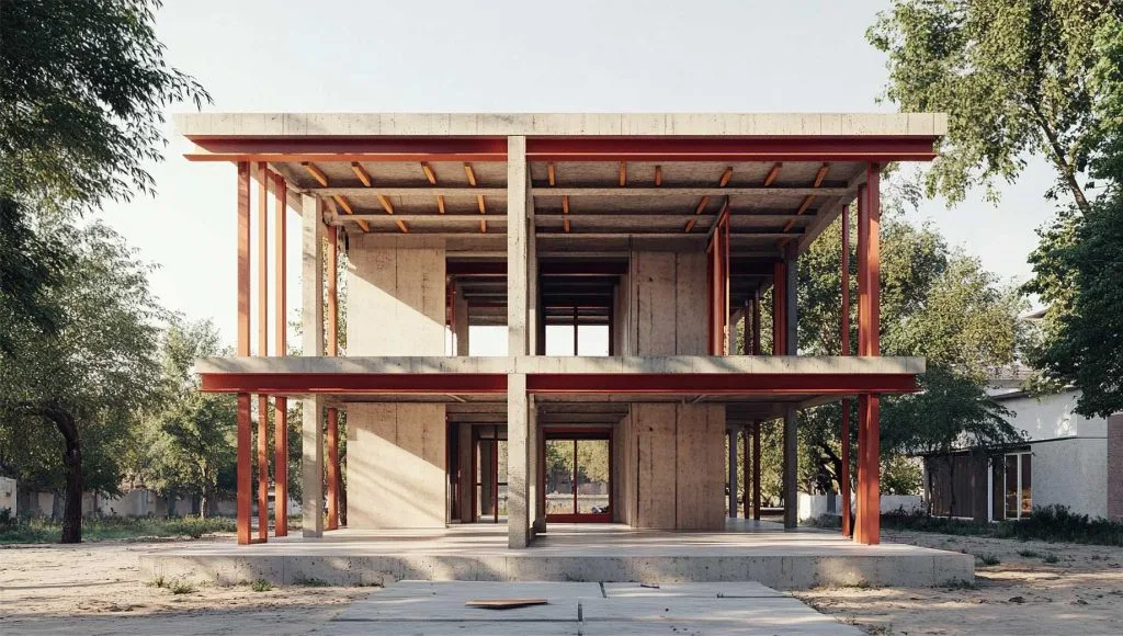 Haus Konstruktion aus Stahl